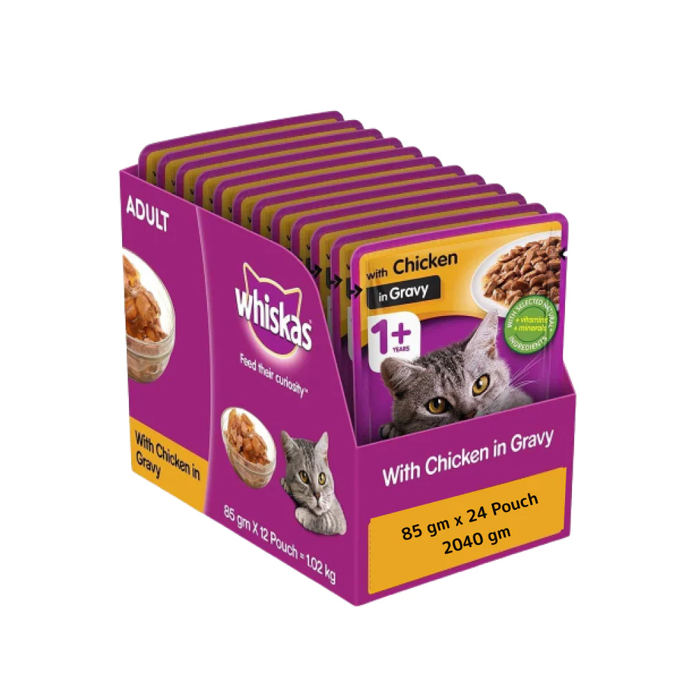 Whiskas Chicken in Gravy Adult Cat Wet Food - Image 5